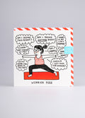 Card - Worrier Pose | One Colour-Image 2