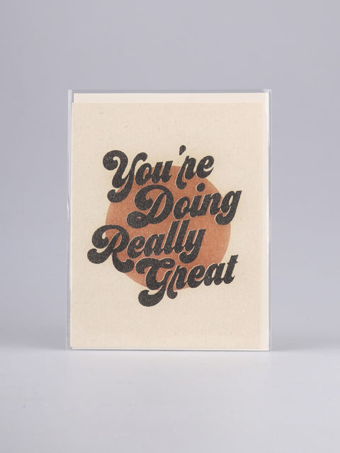 Card - You're doing really great