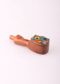 Carved Cap Wood Pipe | One Colour-Image 2