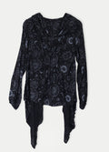 Celestial Hooded Cardigan | Black-Image 2