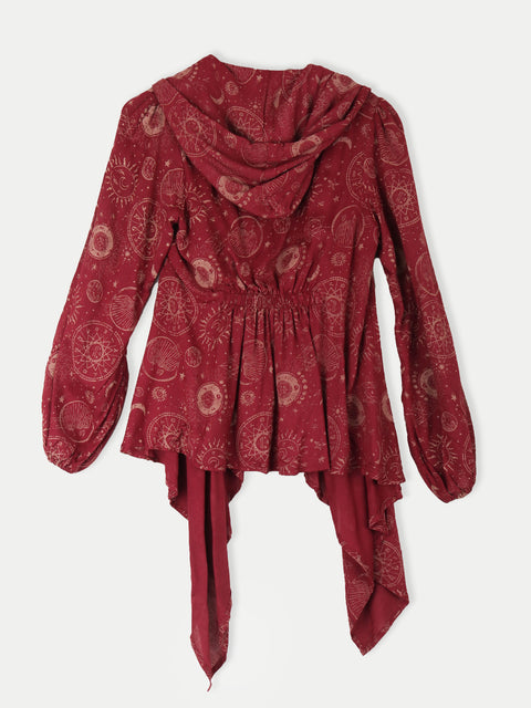 Celestial Hooded Cardigan