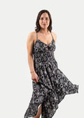 Celestial Keyhole Fairy Dress | Black-Image 1