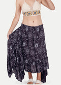 Celestial Ruffle Fairy Skirt | Black-Image 2