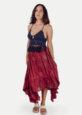 Celestial Ruffle Fairy Skirt | Maroon-Image 1