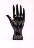 Ceramic Palmistry Hand Ornament | Black-Image 2