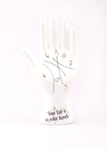 Ceramic Palmistry Hand Ornament | White-Image 2