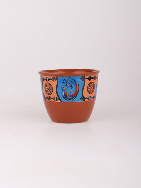 Ceramic Smudge Pot - Large Wolf