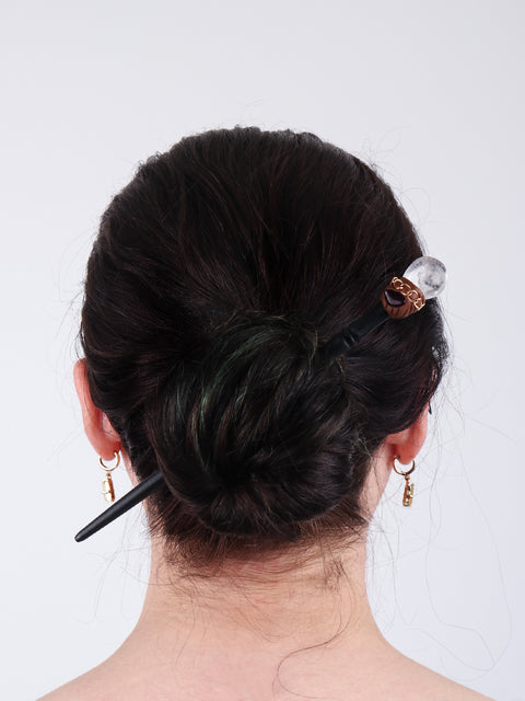 Clear Quartz Gemstone Hairpin
