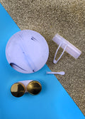 Contact Lens Case - Marble Look | Gold-Image 1