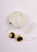 Contact Lens Case - Marble Look | Gold-Image 3