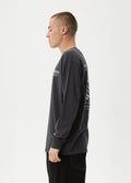 Cosmic - Recycled Long Sleeve Tee | Charcoal-Image 2