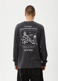 Cosmic - Recycled Long Sleeve Tee | Charcoal-Image 3