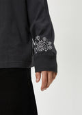 Cosmic - Recycled Long Sleeve Tee | Charcoal-Image 5
