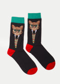 Cosmic Crew Socks | Fancy Cat-Image 1