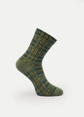 Cosmic Crew Socks | Forest Plaid Check-Image 3