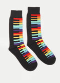 Cosmic Crew Socks | Rainbow Keyboard-Image 1