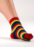 Cosmic Crew Socks | Rainbow Stripe-Image 2