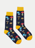 Cosmic Crew Socks | Toadstool Mushrooms-Image 1