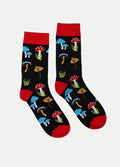 Cosmic Crew Socks | Toadstool Mushrooms-Image 1