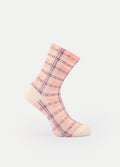 Cosmic Crew Socks | White Plaid Check-Image 2