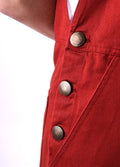 Cosmic Organic Unisex Overalls | Rust-Image 6