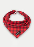 Cosmic Pets Bandana | Red Plaid-Image 1