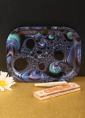 Cosmic Rolling Tray metal 18 x 14 cm | Black Hole-Image 1