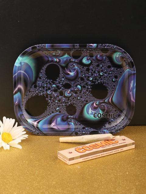 Cosmic Rolling Tray metal 18 x 14 cm