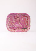 Cosmic Rolling Tray metal 18 x 14 cm | Pink Swirl-Image 2