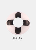 Costume Contact Lenses | Black Cross-Image 2