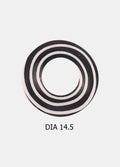 Costume Contact Lenses | Black & White Spiral-Image 2