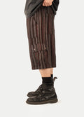 Cotton Cargo Shorts | Black-Image 2