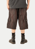Cotton Cargo Shorts | Black-Image 4
