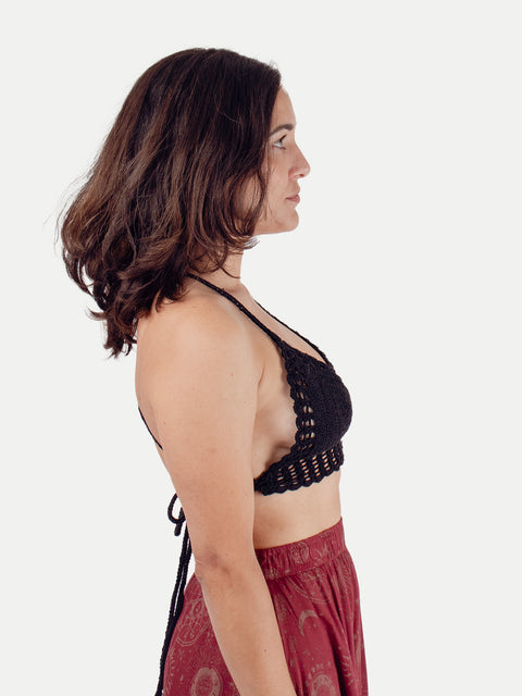 Cotton Crochet Bra Top