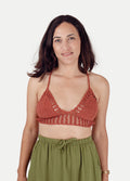 Cotton Crochet Bra Top | Clay-Image 1