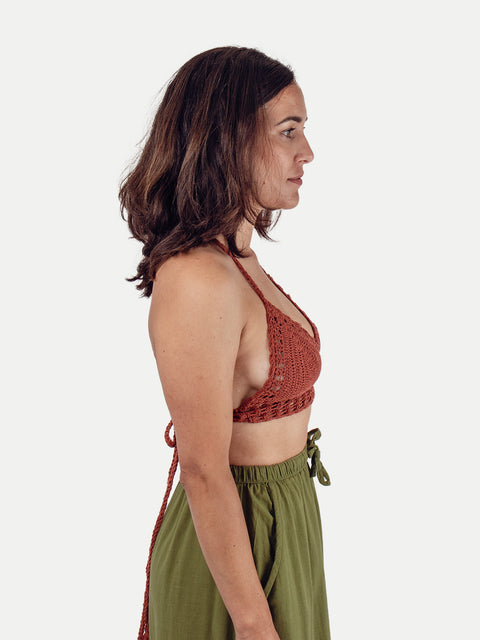 Cotton Crochet Bra Top