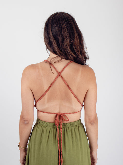 Cotton Crochet Bra Top