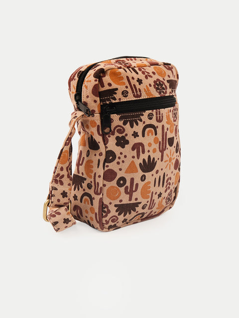 Cotton Desert Cactus Travel Bag