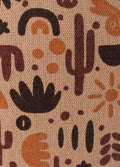 Cotton Desert Cactus Travel Bag | Brown-Image 3