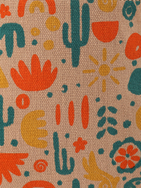 Cotton Desert Cactus Travel Bag