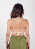 Cotton Flower Crochet Bra Top | Ivory-Image 3
