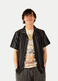 Cotton Homespun Camp Shirt | Charcoal-Image 4