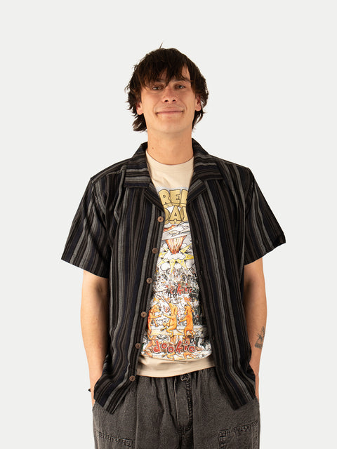 Cotton Homespun Camp Shirt
