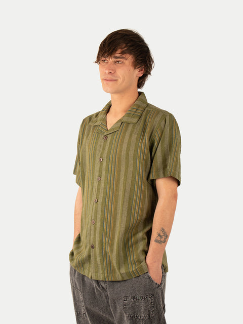 Cotton Homespun Camp Shirt