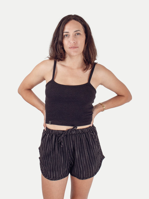 Cotton Stripe Shorts
