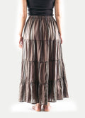 Cotton Stripe Tiered Maxi Skirt | Agate Stripe-Image 3
