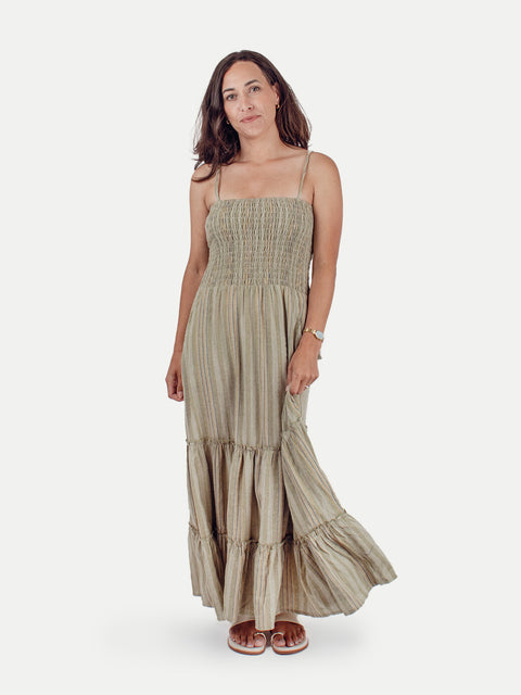 Cotton Tiered Maxi Dress