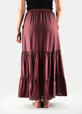 Cotton Tiered Skirt | Rose-Image 2