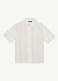 Criss Cross - Hemp Short Sleeve Shirt | Taupe-Image 4