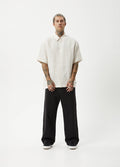 Criss Cross - Hemp Short Sleeve Shirt | Taupe-Image 5